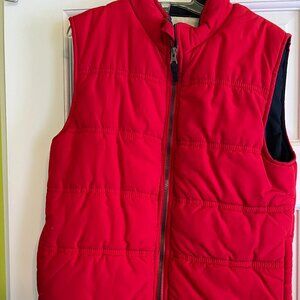 OshKosh B'gosh Vest Kids 8 Red Full Zip Red Puffer Pockets
